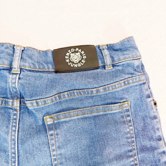 Kenzo Kids Denim Jean Shorts Japanese Denim Size 14 Mint - Picture 6 of 7